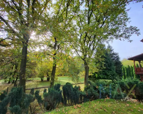 spory dom z ogrodem położony w pięknej okolicy