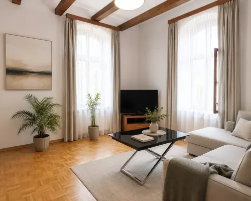 Na sprzedaż wyjątkowe mieszkanie z wysokimi sufitami | 55,5 m² | 2 pokoje | 2 piętro   WOMBAT NIERUCHOMOŚCI  z przyjemno