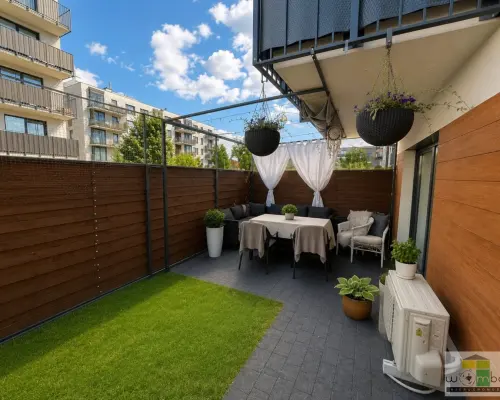 Biuro Wombat Nieruchomości prezentuje na sprzedaż przestronne 3 pokojowe mieszkanie o powierzchni 54 m² z prywatnym ogrode