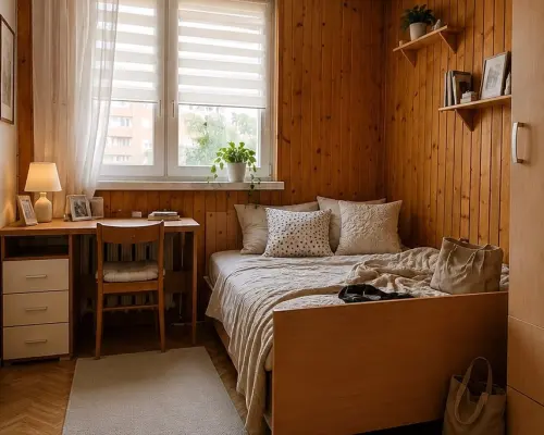 WOMBAT NIERUCHOMOŚCI    prezentuje na sprzedaż przestronne, 4-pokojowe mieszkanie z balkonem ( 4 niezależne, ustawne pokoje ) o