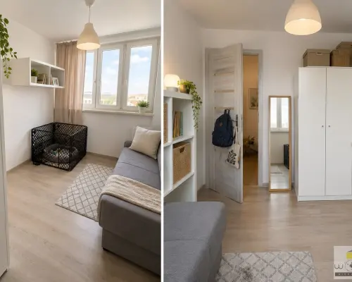 WOMBAT NIERUCHOMOŚCI  oferuje do  wynajmu  w pełni rozkładowe    mieszkanie 2-pokojowe   /  42 m²/ położone na  9. piętrze