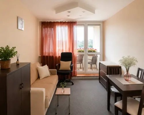 WOMBAT Nieruchomości   proponuje   DO WYNAJĘCIA  | 2  POKOJOWE  MIESZKANIE  Z    BALKONEM | WROCŁAW - ul  . WIELKA / POWSTAŃC&O
