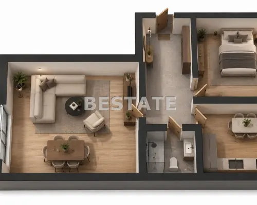 TYLKO U NAS !!!    Na sprzedaż funkcjonalne, dwupokojowe mieszkanie o powierzchni  49,38 m² , położone w ścisłym  centrum Tar