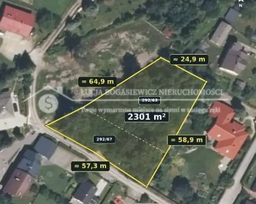 BYSTRA - DZIAŁKA BUDOWLANA 2301 m² | ZABUDOWA JEDNORODZINNA | ATRAKCYJNA LOKALIZACJA  Mam przyjemność zaprezentować na sprzed