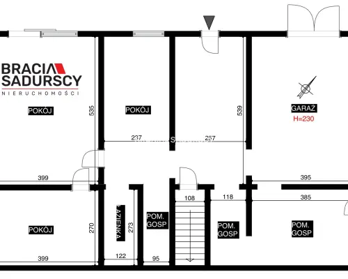 budynek| 409,95 m² |  działka 1056 m² | inwestycja