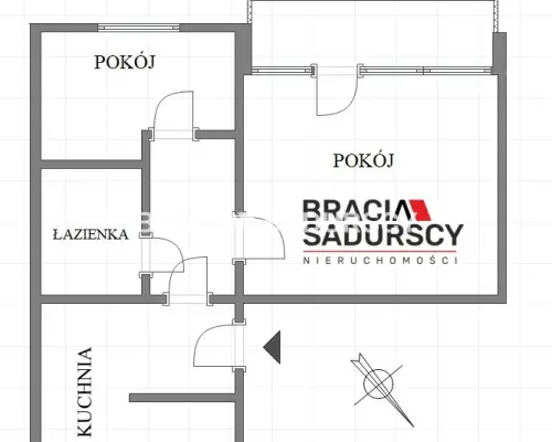 2 pokoje | 42,47 m² | Duża loggia | Klimatyzacja