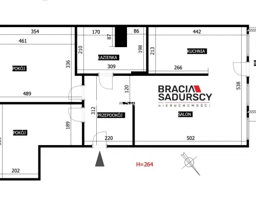 3 pok 65m2 nowe budownictwo winda Centrum