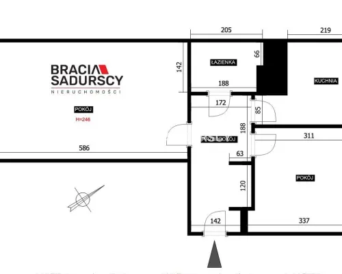 Grzegórzki | 2 pokoje | 44,66 m² | Po remoncie!