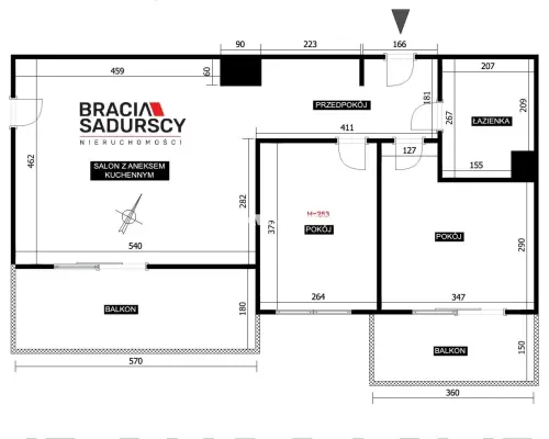 3 POKOJE l 2 BALKONY l 60M2 l WOLA DUCHACKA