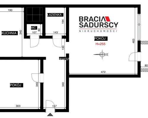 2 POKOJE | 52 m2 | II PIĘTRO | OS. SIKORSKIEGO