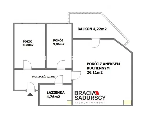 3-pokojowe mieszkanie z balkonem | Żabiniec