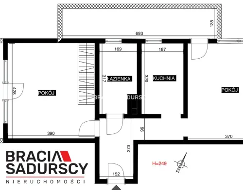 Ruczaj|52m2|2pok.|oddzielna kuchnia|2 balkony|