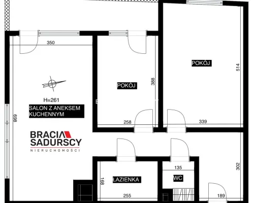 Nowe 3 pok Górka Narodowa 70 m2 Widok na Lasek