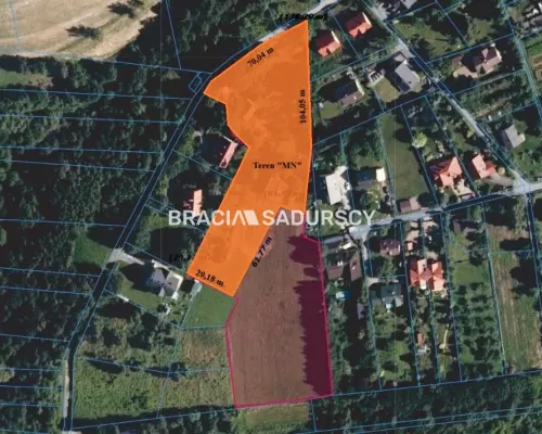 Brzozówka, gm. Zielonki 1,1ha + media