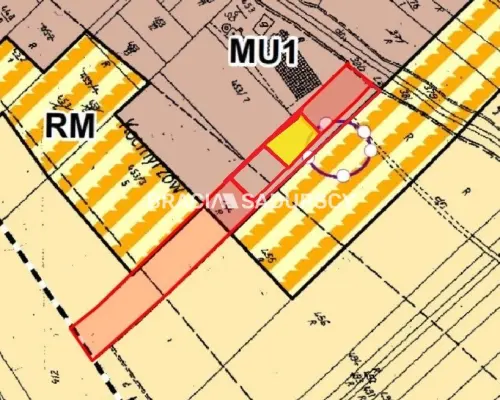 Działka Budowlano- usługowa, Kocmyrzów 6 arów