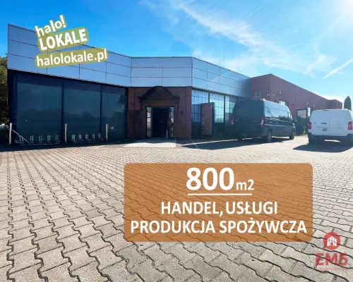 Budynek 800 m2  handel-usługi-produkcja