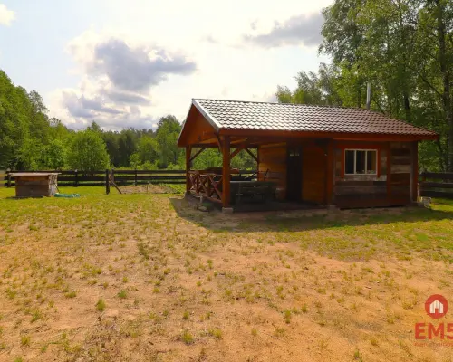 Działka budowlana, staw, ogrodzenie