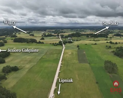 Działka 3000 m² blisko jezior i natury – Lipniak, gmina Suwałki