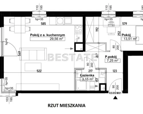 Bezpośrednio od dewelopera, brak prowizji oraz podatku PCC.    Deweloperskie, 2 pokoje z balkonem, Wrocław Psie Pole/Zakrzów