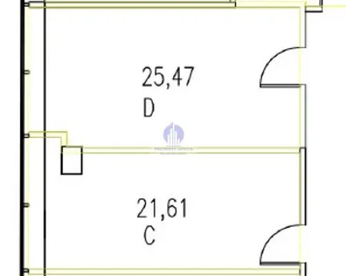 Śródmieście: lokal biurowy 47,08 m2 do wynajęcia