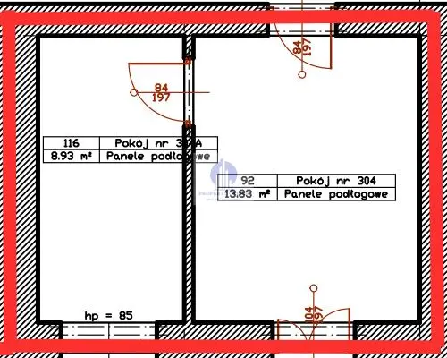 Mokotów: lokal biurowy 22,76 m2 do wynajęcia