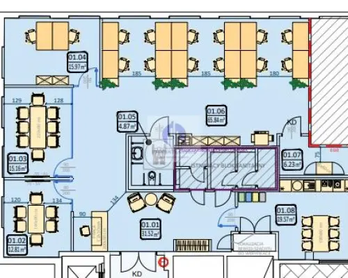 Wola: lokal biurowy 214m2 do wynajęcia