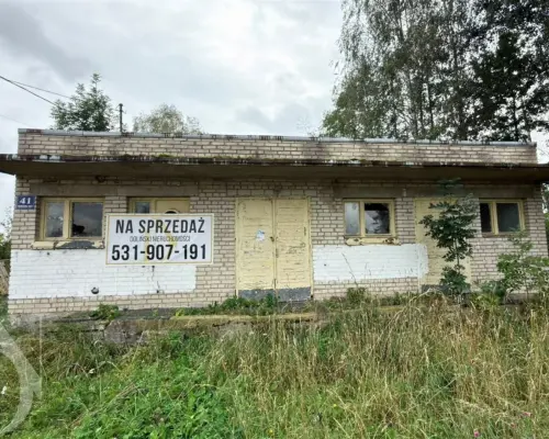 Działka 706 m² z budynkiem 69 m² 3 km od Puszczy