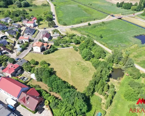 działka inwestycyjna Lipno z budynkiem