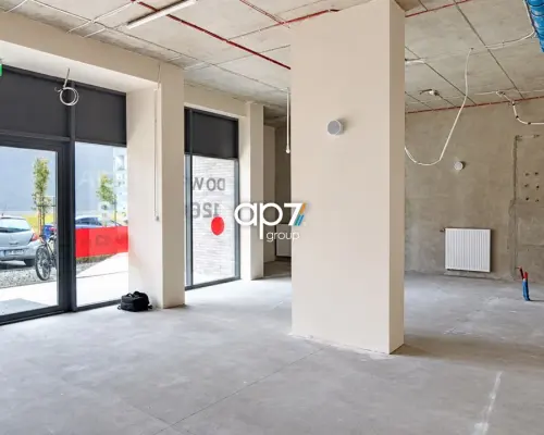 Lokal usługowy 79 m² na wynajem | Kraków, Aleja Pokoju | Stan deweloperski - do własnej aranżacji     Nowoczesna przestrzeń d