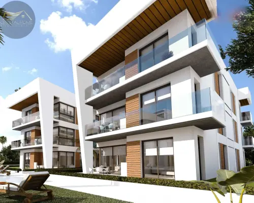 Apartament z dużym tarasem 800 m od plaży