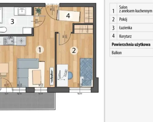 Gotowe do odbioru • PKP 300 m • Balkon • Smolec