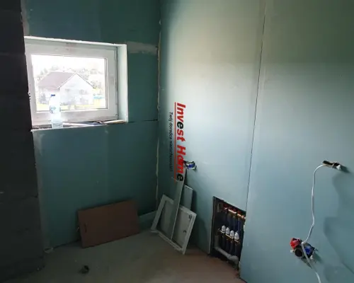 Nowe domy w spokojnej dzielnicy Rybnika.